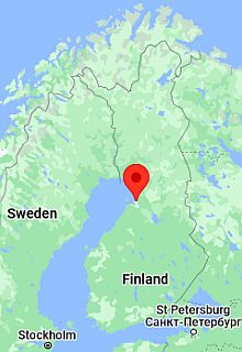 Oulu, ubicación en el mapa