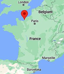 El Havre, ubicación en el mapa