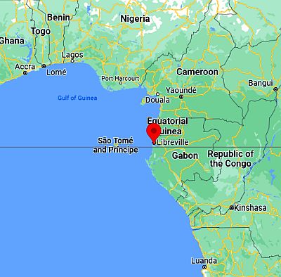 Libreville, ubicación en el mapa