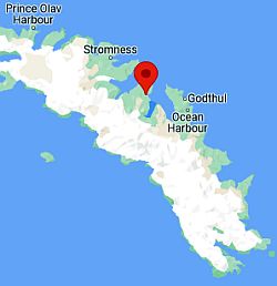 Grytviken, ubicación en el mapa