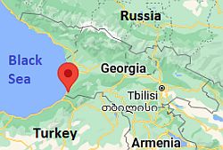 Batumi, ubicación en el mapa