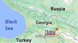 Tiflis, ubicación en el mapa