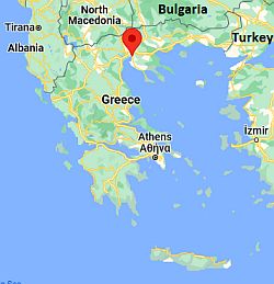 Salónica, ubicación en el mapa