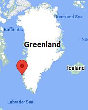 Nuuk, ubicación en el mapa