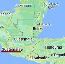 Ciudad de Guatemala, ubicación en el mapa