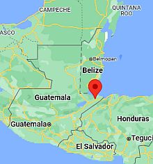 Puerto Barrios, ubicación en el mapa