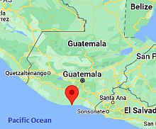 Puerto San José, ubicación en el mapa