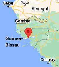 Bisáu, ubicación en el mapa
