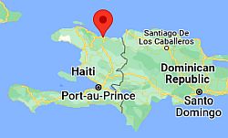 Cabo Haitiano, ubicación en el mapa