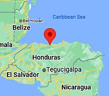 La Ceiba, ubicación en el mapa