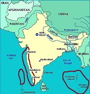 Clima de la India sudoccidental y de las islas