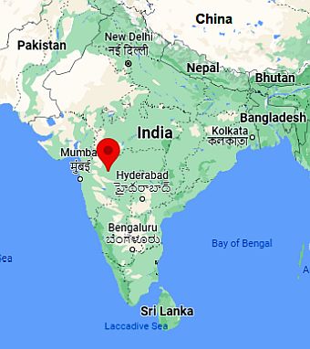 Aurangabad, ubicación en el mapa