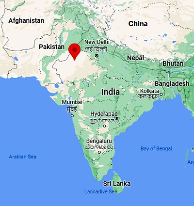 Bikaner, ubicación en el mapa
