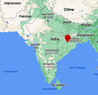 Jharsuguda, ubicación en el mapa