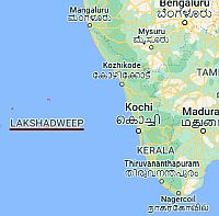 Laquedivas, ubicación en el mapa