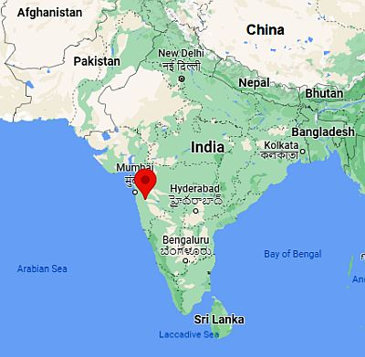 Pune, ubicación en el mapa