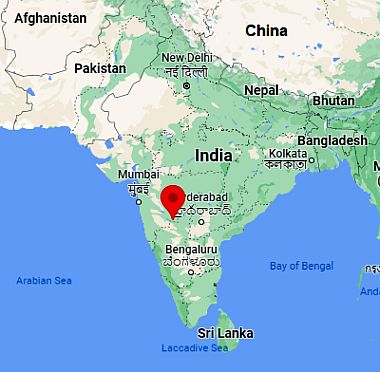 Solapur, ubicación en el mapa