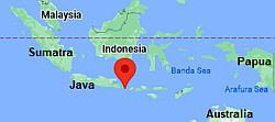 Bali, ubicación en el mapa