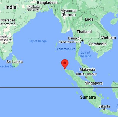 Banda Aceh, ubicación en el mapa