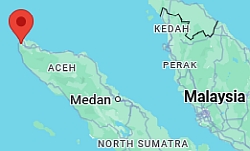 Banda Aceh, ubicación en el mapa
