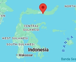 Gorontalo, ubicación en el mapa