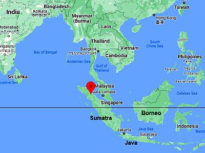 Medan, ubicación en el mapa