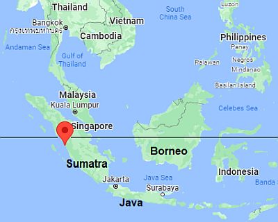 Padang, ubicación en el mapa