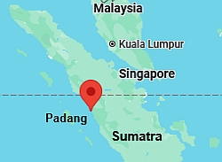 Padang, ubicación en el mapa