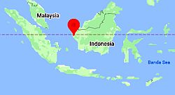 Pontianak, ubicación en el mapa