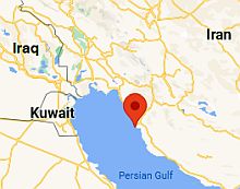 Bushehr, ubicación en el mapa