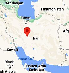 Esfahan, ubicación en el mapa