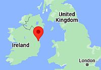 Dublín, ubicación en el mapa