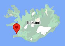 Reykjavik, ubicación en el mapa
