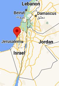 Tel Aviv, ubicación en el mapa