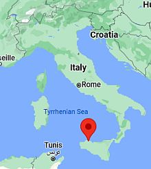Palermo, ubicación en el mapa