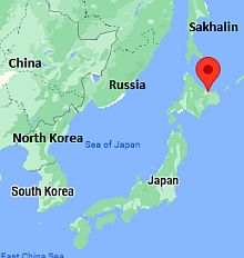 Abashiri, ubicación en el mapa