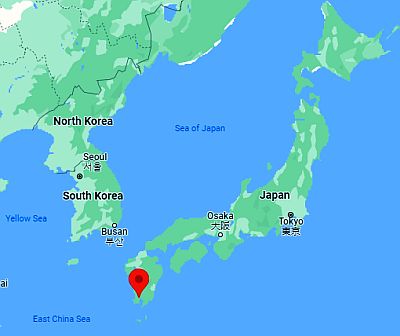Kagoshima, ubicación en el mapa