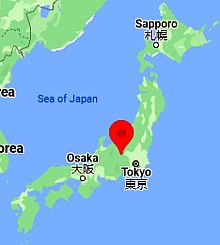 Karuizawa, ubicación en el mapa