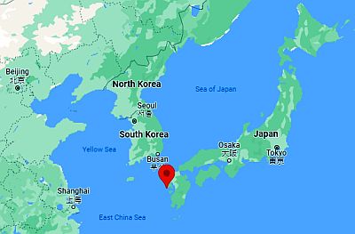 Nagasaki, ubicación en el mapa