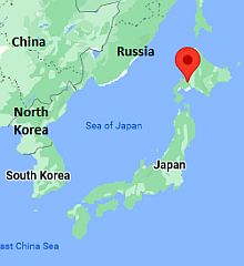 Sapporo, ubicación en el mapa