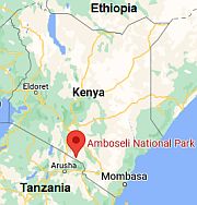 Amboseli, ubicación en el mapa