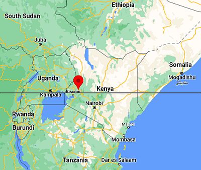 Eldoret, ubicación en el mapa