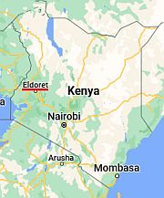 Eldoret, ubicación en el mapa