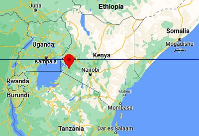 Kisii, ubicación en el mapa