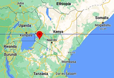 Kisii, ubicación en el mapa