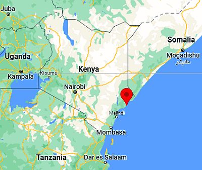 Lamu, ubicación en el mapa