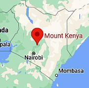 Monte Kenia, ubicación en el mapa