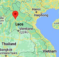 Luang Prabang, ubicación en el mapa