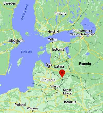 Daugavpils, ubicación en el mapa