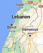 Beirut, ubicación en el mapa